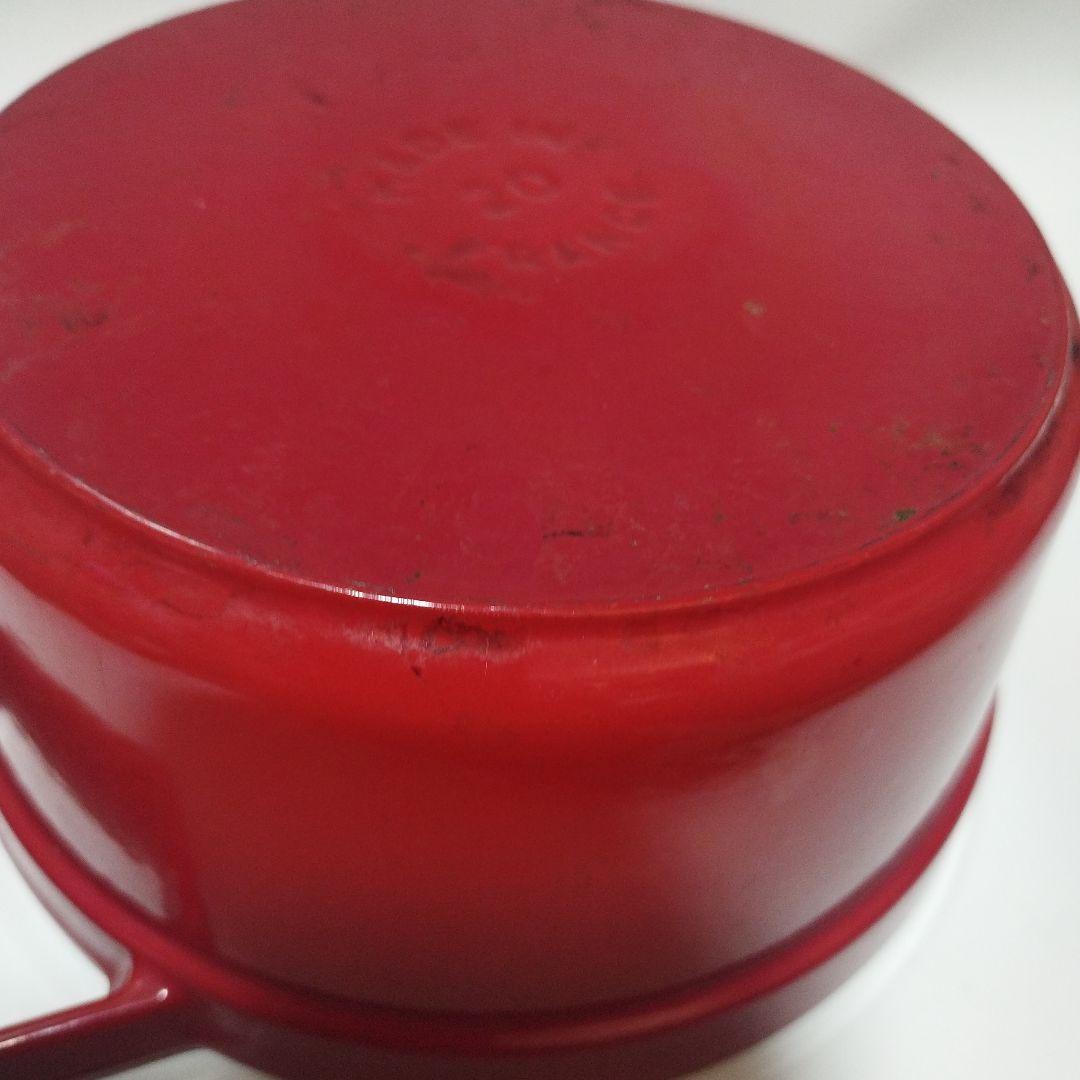 タイムセールLA ＣＯＣＯＴＴＥ 鋳鉄製両手鍋　中古