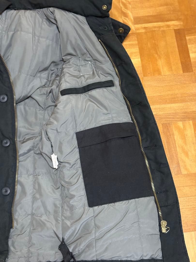 Carhartt ブラック ミリタリーコート