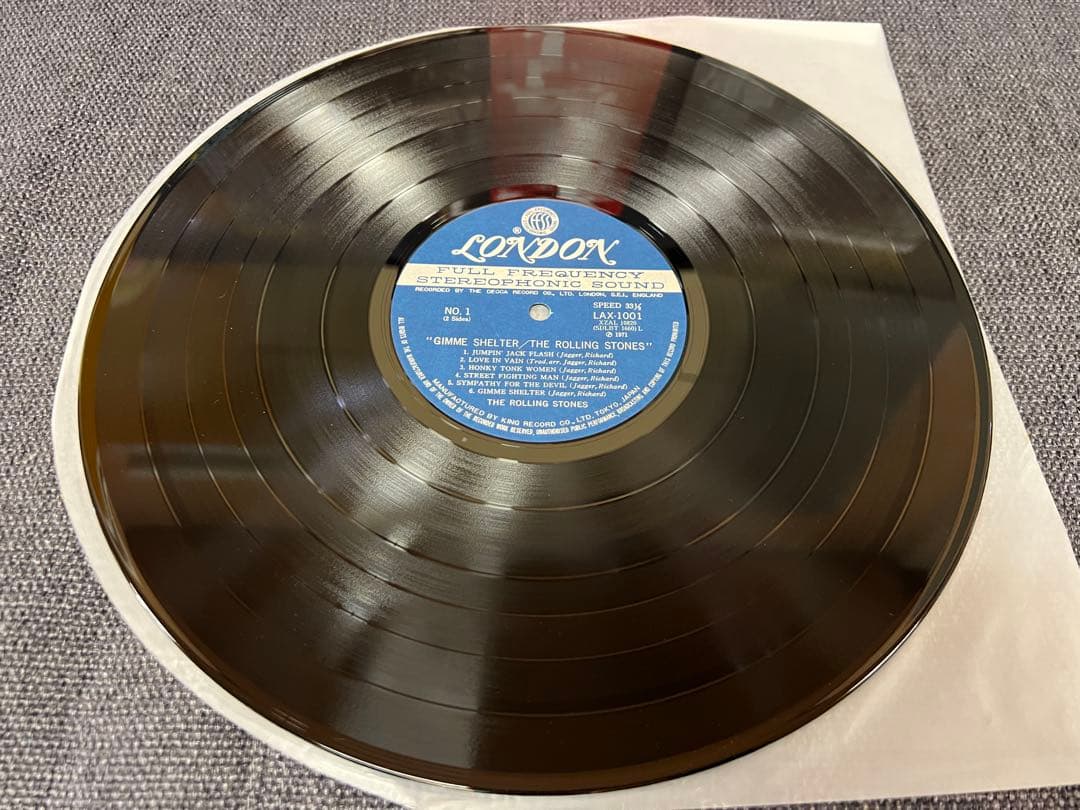 帯付 ローリングストーンズ ギミーシェルター LAX-1001 LP 洋楽