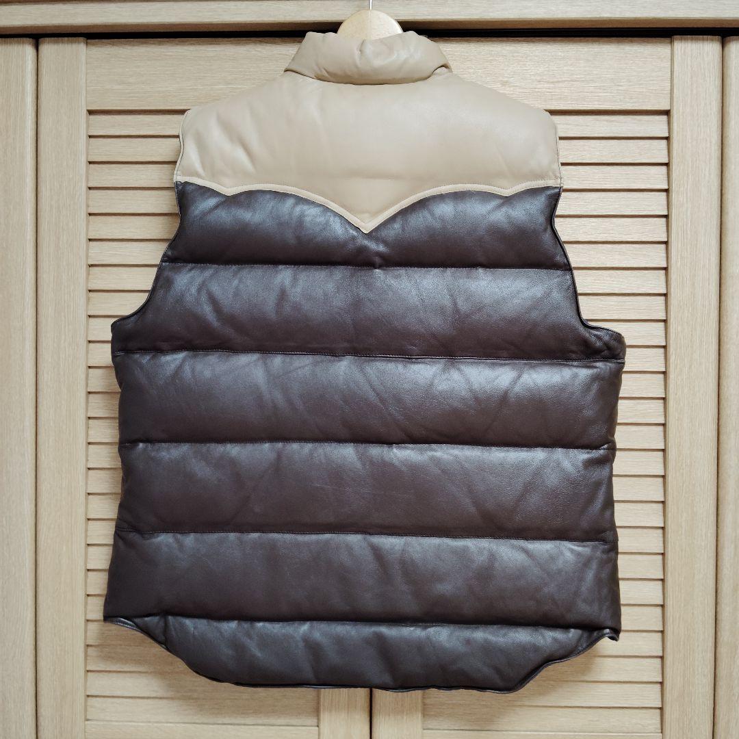 STUDIO D'ARTISAN　Leather Down Vest