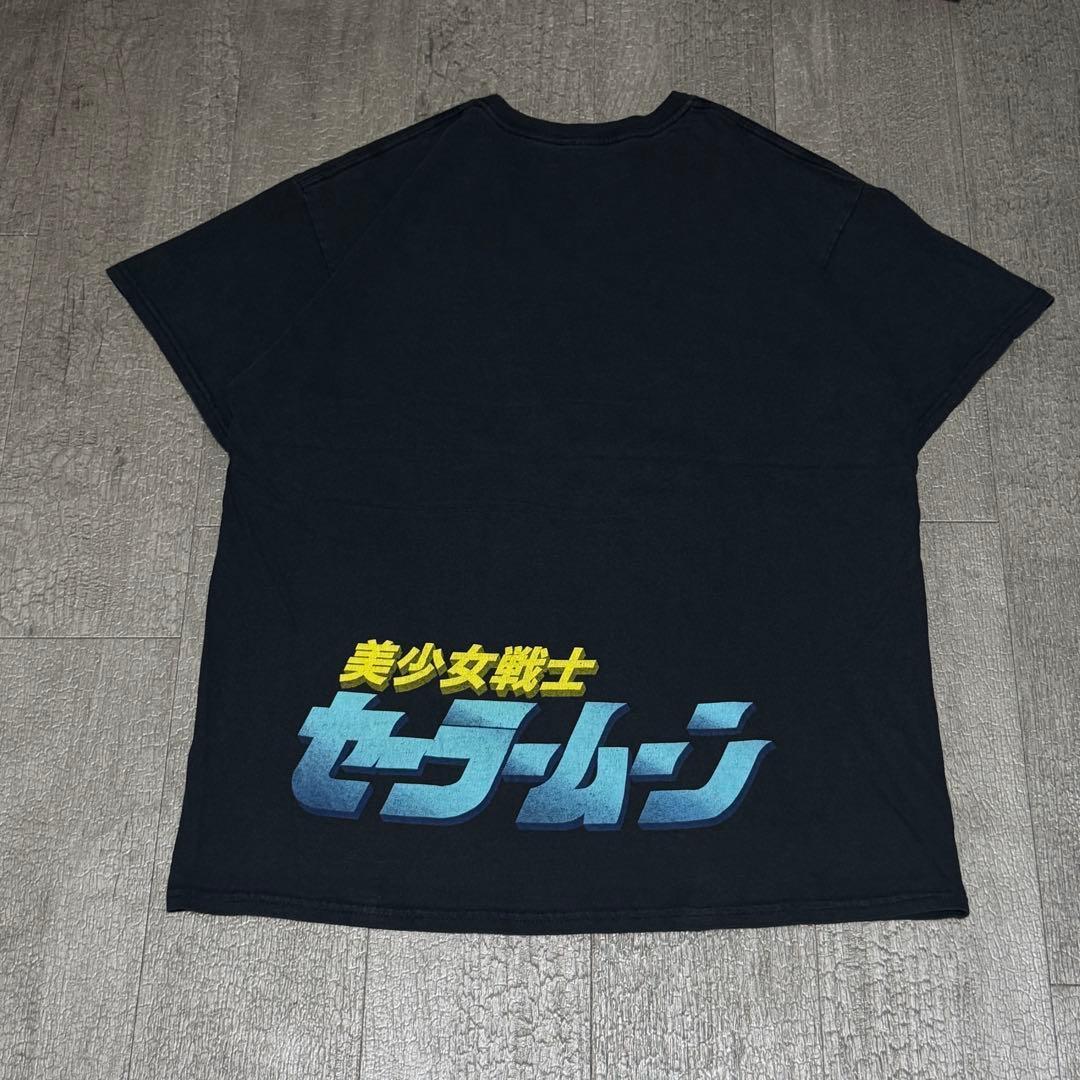 激レア セーラームーン 上質プリント Tシャツ 公式限定 美品 アニメ 黒