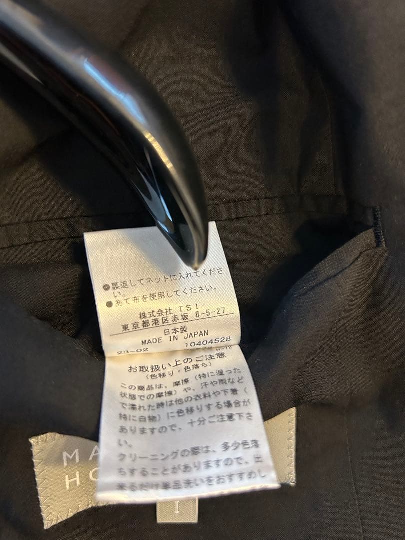 マーガレットハウエル 定番春夏黒ジャケット サイズI
