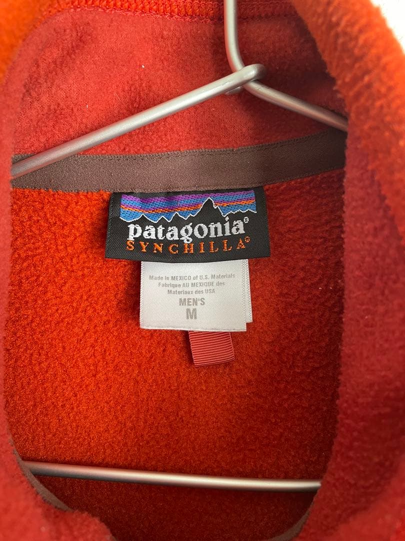 Patagonia シンチラベスト M オレンジ 裾タグ