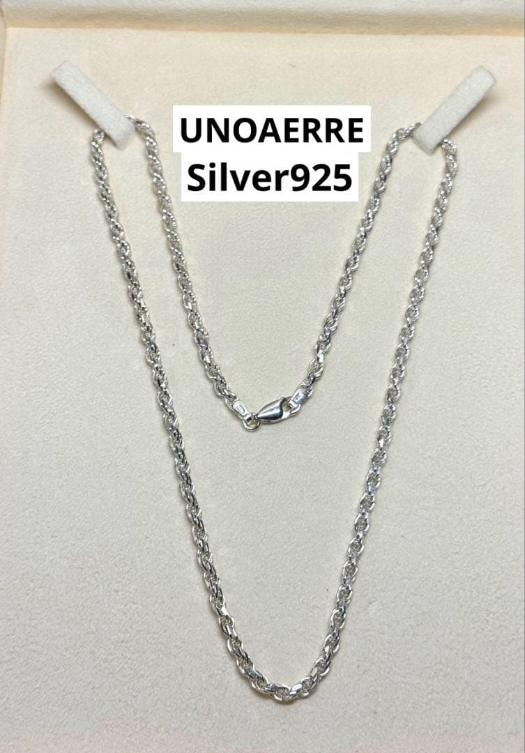 UNOAERRE ウノアエレ チェーン ネックレス シルバー925 ①