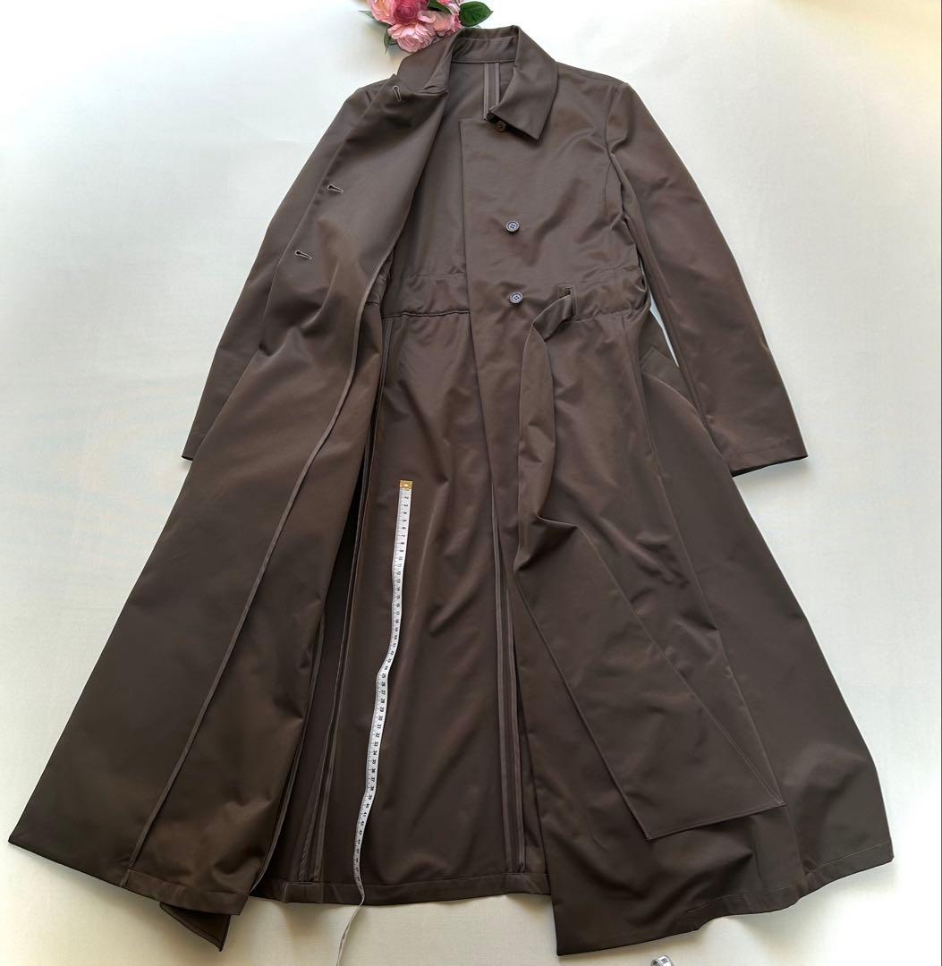 セール　美品　セタイチロウ　ウエストリボン　ドレスロングコート　Aライン　フレア