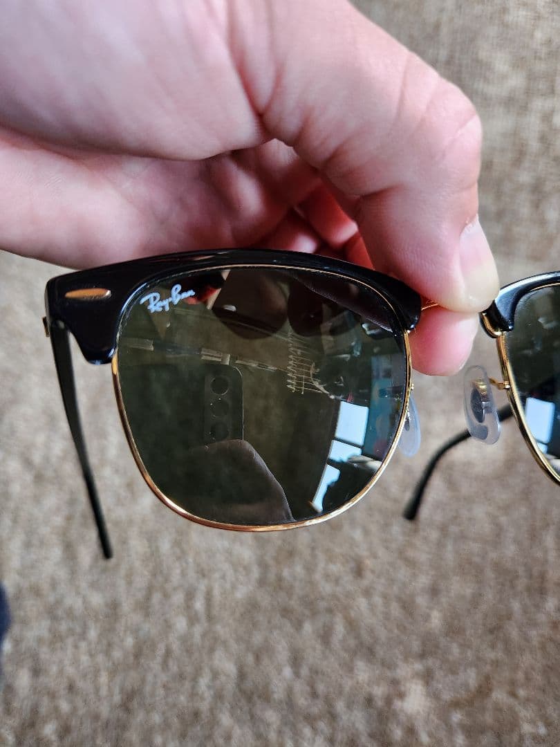 Ray-Ban クラブマスター サングラス RB3016 ゴールド