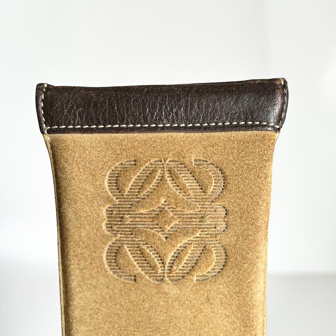 LOEWE ロエベ アナグラム スエード×レザー キーリング キーケース