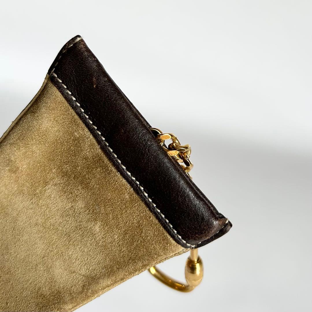 LOEWE ロエベ アナグラム スエード×レザー キーリング キーケース