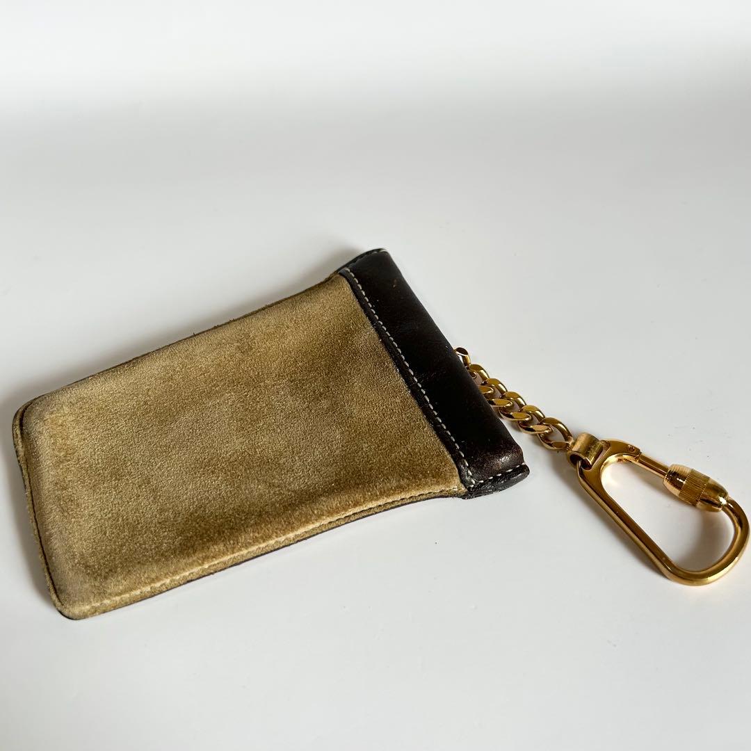 LOEWE ロエベ アナグラム スエード×レザー キーリング キーケース