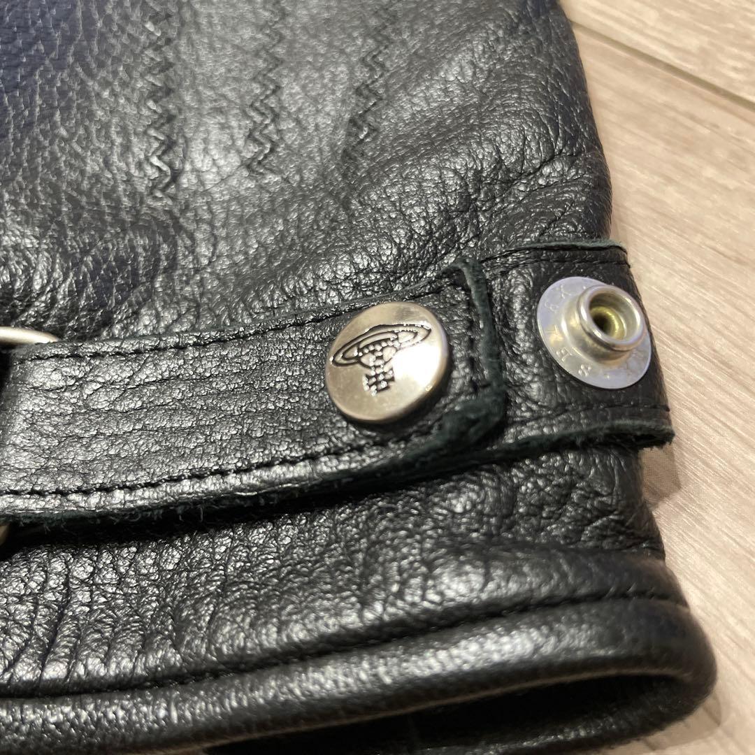 Vivienne Westwood Man レザー 手袋 黒 本革