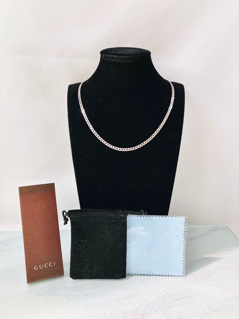 【超美品】GUCCI 喜平チェーン ネックレス 男女兼用　SV925 3.5ミリ