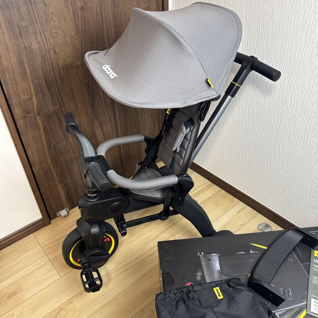 doona ドゥーナ Liki Trike 折りたたみ三輪車 グレー　美品