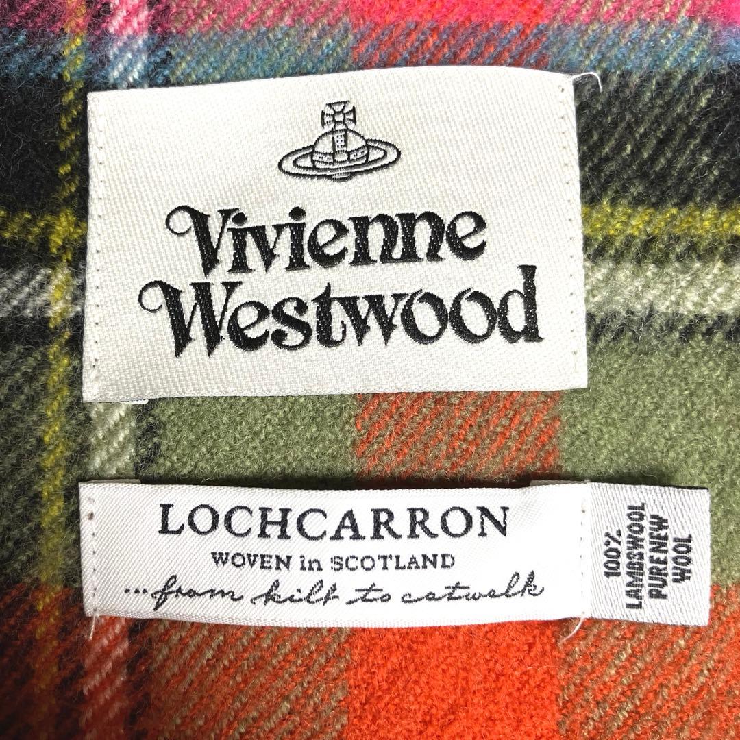 Vivienne Westwood✨チェックマフラー　スコットランド製ロキャロン