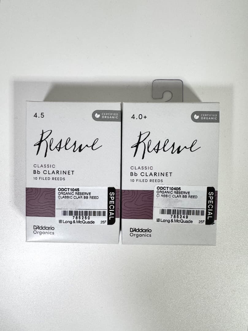 クラリネットリード D’Addario 4.0+〜5.0 5パック 新品