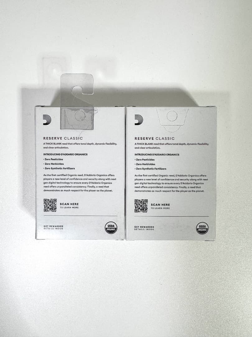 クラリネットリード D’Addario 4.0+〜5.0 5パック 新品