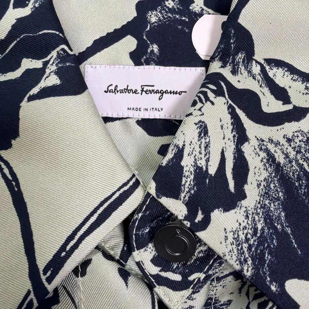 Salvatore Ferragamo 花柄 Aラインワンピース