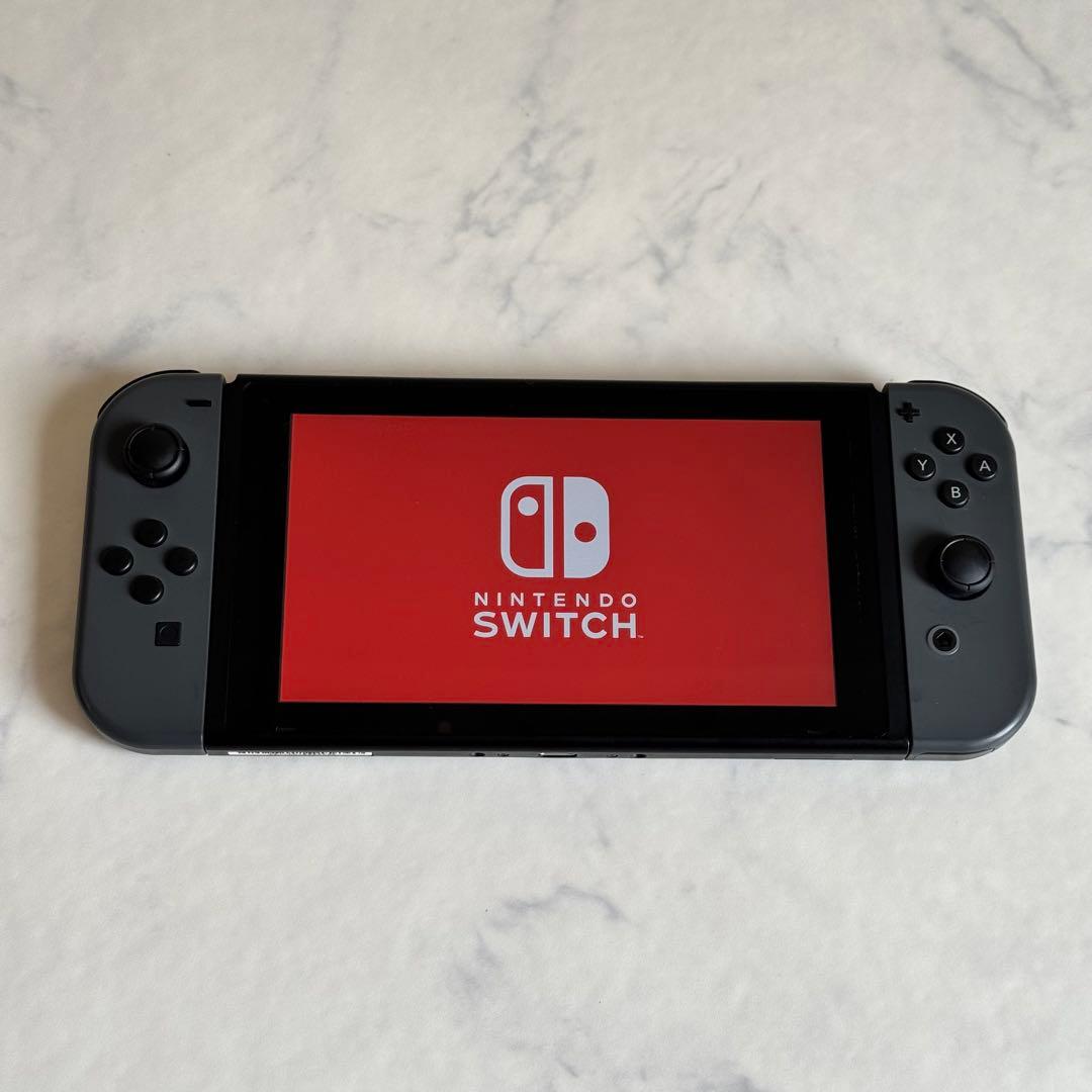 【美品】Nintendo Switch 本体 グレー ジョイコン付き