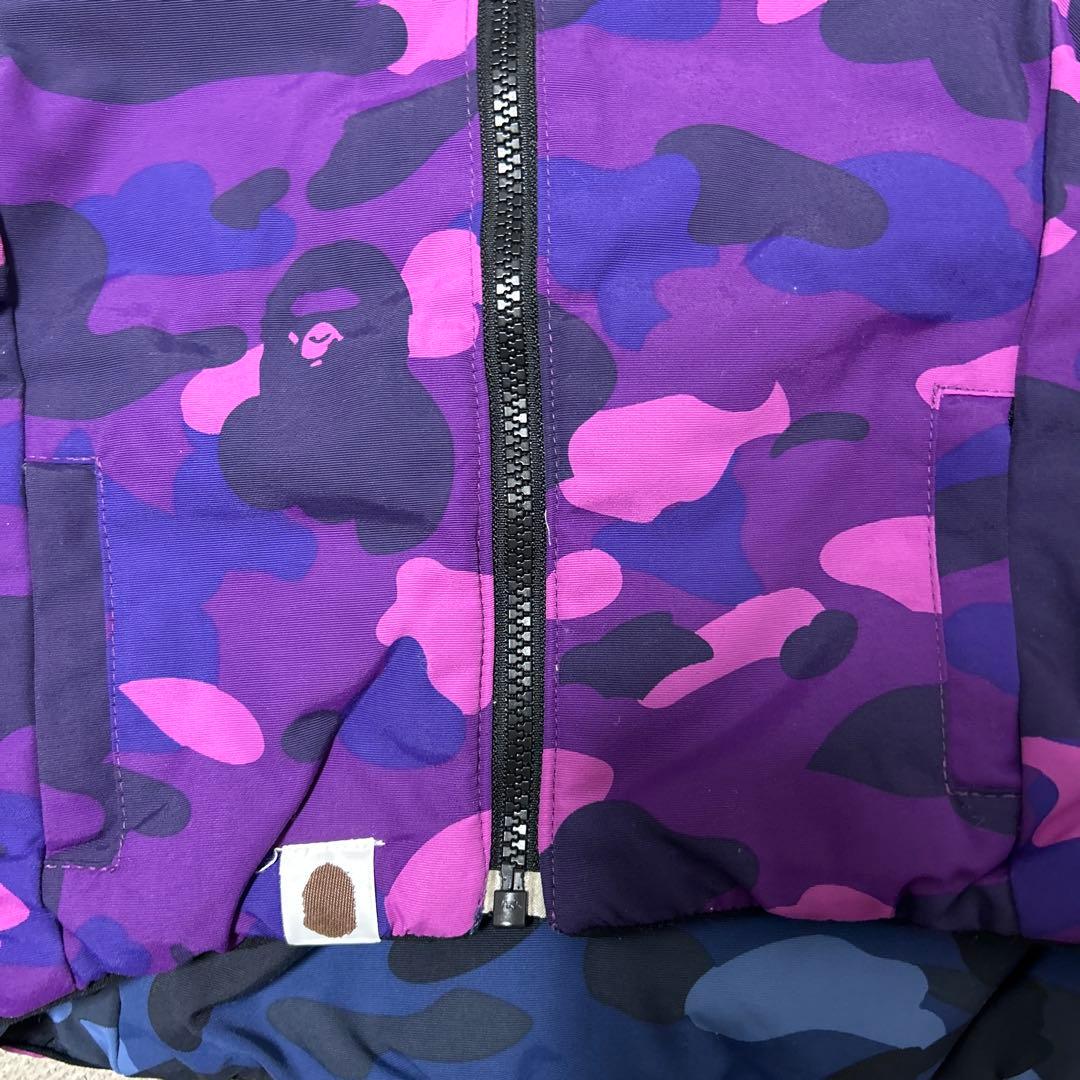 BAPEKIDS 迷彩柄ダウンコート フード付き90cm正規品