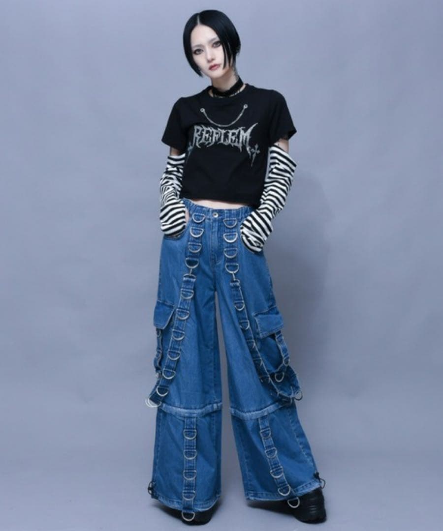 【傷アリの為お安く】REFLEM レフレム 2WAYワイドカーゴパンツ