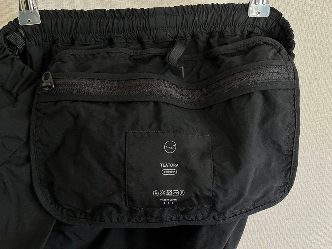 TEATORA Wallet Pants Packable size3 黒 美品