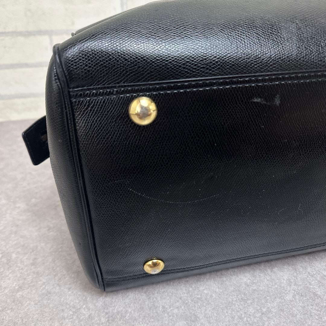 ★希少★ CELINE セリーヌ ボストンバック ブラック レザー 南京錠