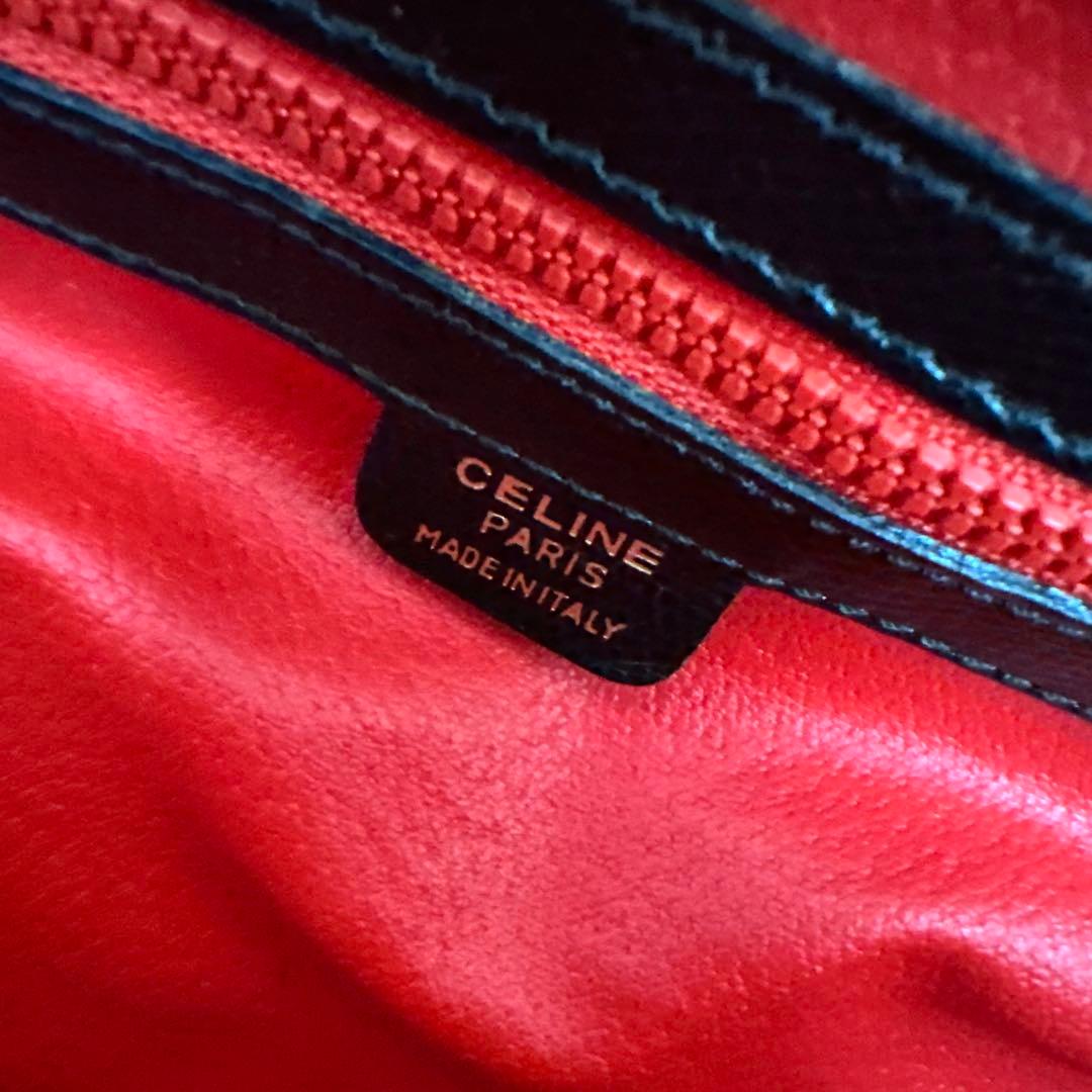 ★希少★ CELINE セリーヌ ボストンバック ブラック レザー 南京錠