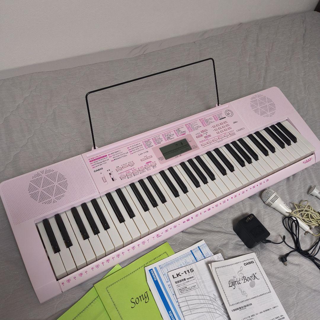 CASIO LK-115 ピンク キーボード