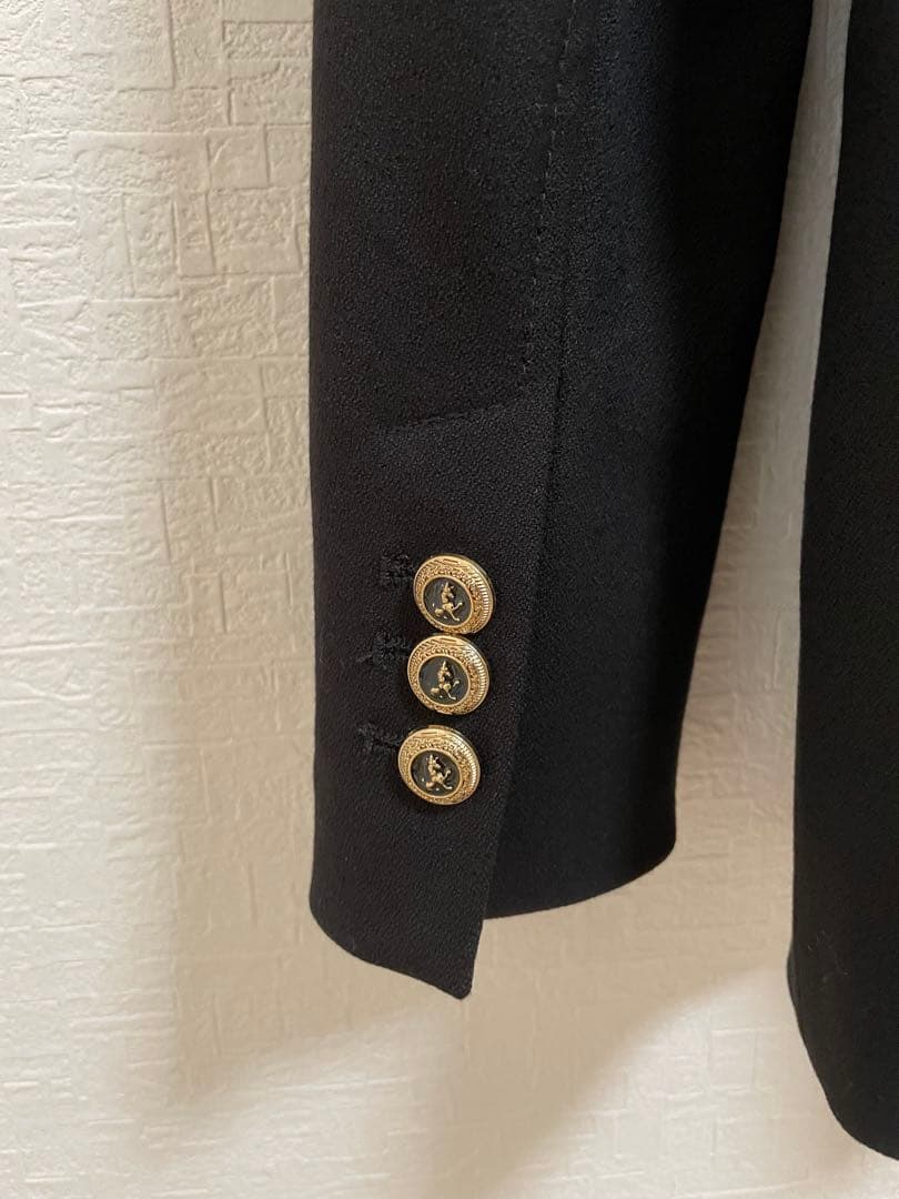 ZARA 黒 テーラードジャケット ダブルブレスト　アウター