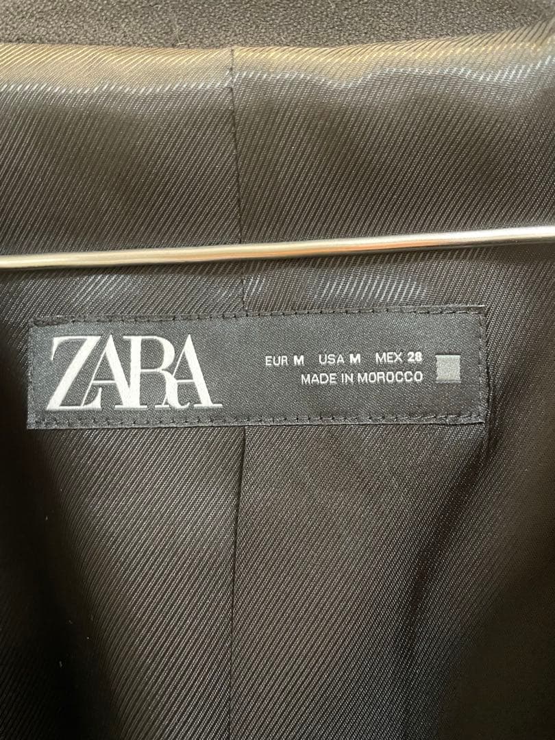 ZARA 黒 テーラードジャケット ダブルブレスト　アウター