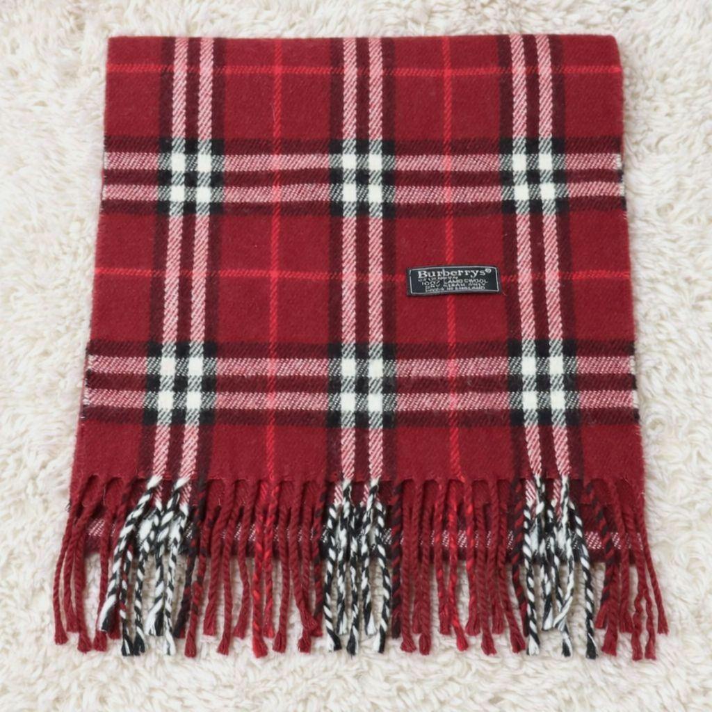 BURBERRY バーバリーズ 英国製 チェック マフラー ノバチェック 美品