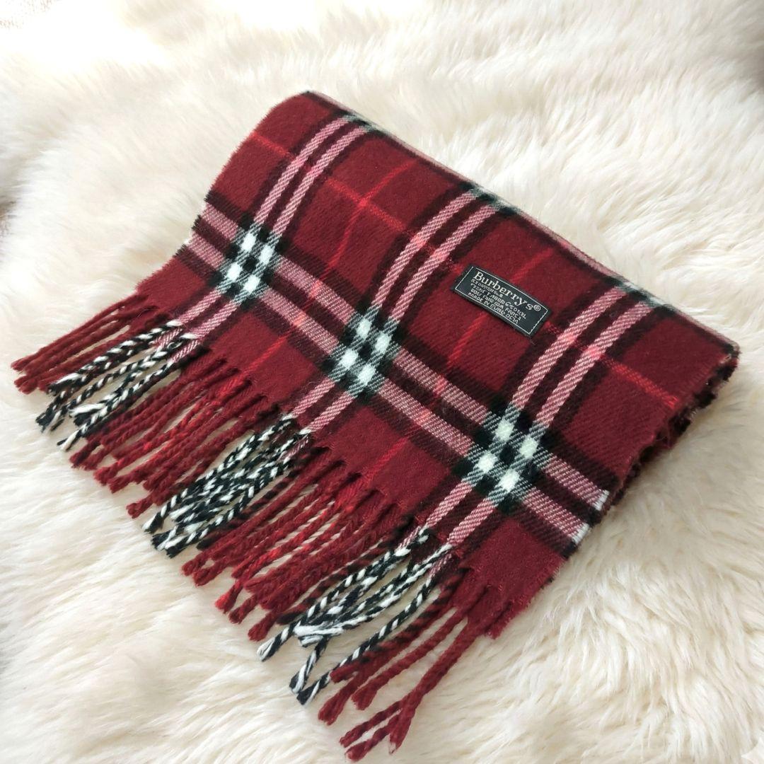 BURBERRY バーバリーズ 英国製 チェック マフラー ノバチェック 美品