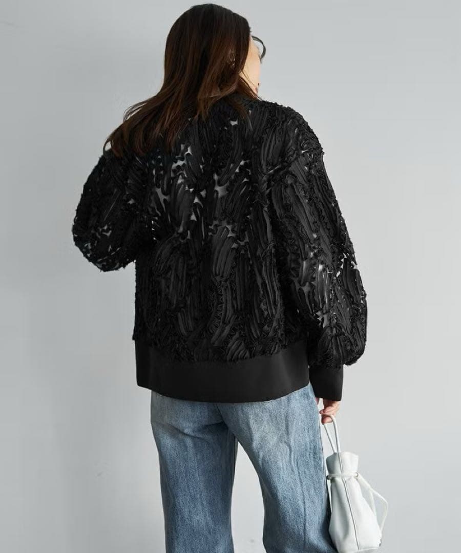 STYLE DELI チュールにデコレーションカーディガン