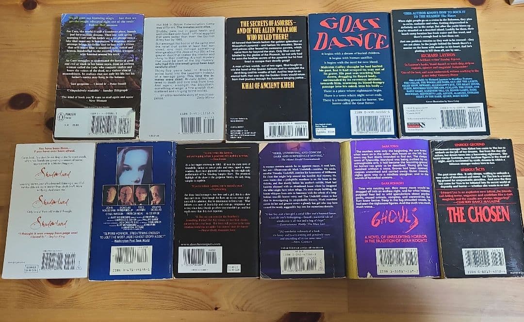 洋書 Set of Horror Novels