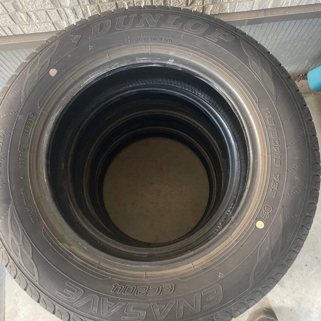 ダンロップ　ノーマルタイヤ145/80R13 23年製 21年製　4本　送料込み