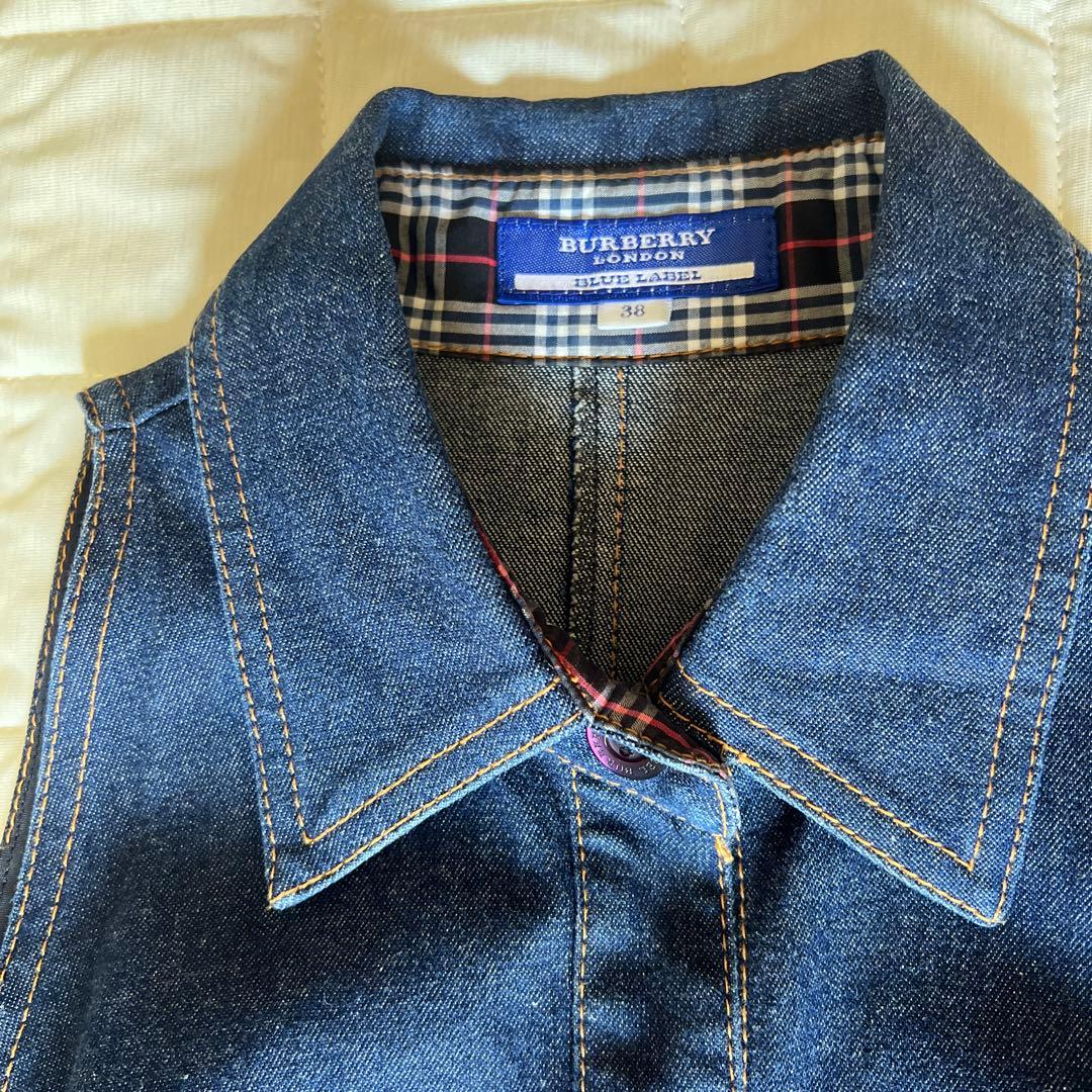BURBERRY BLUE LABELノースリーブデニムワンピース 38