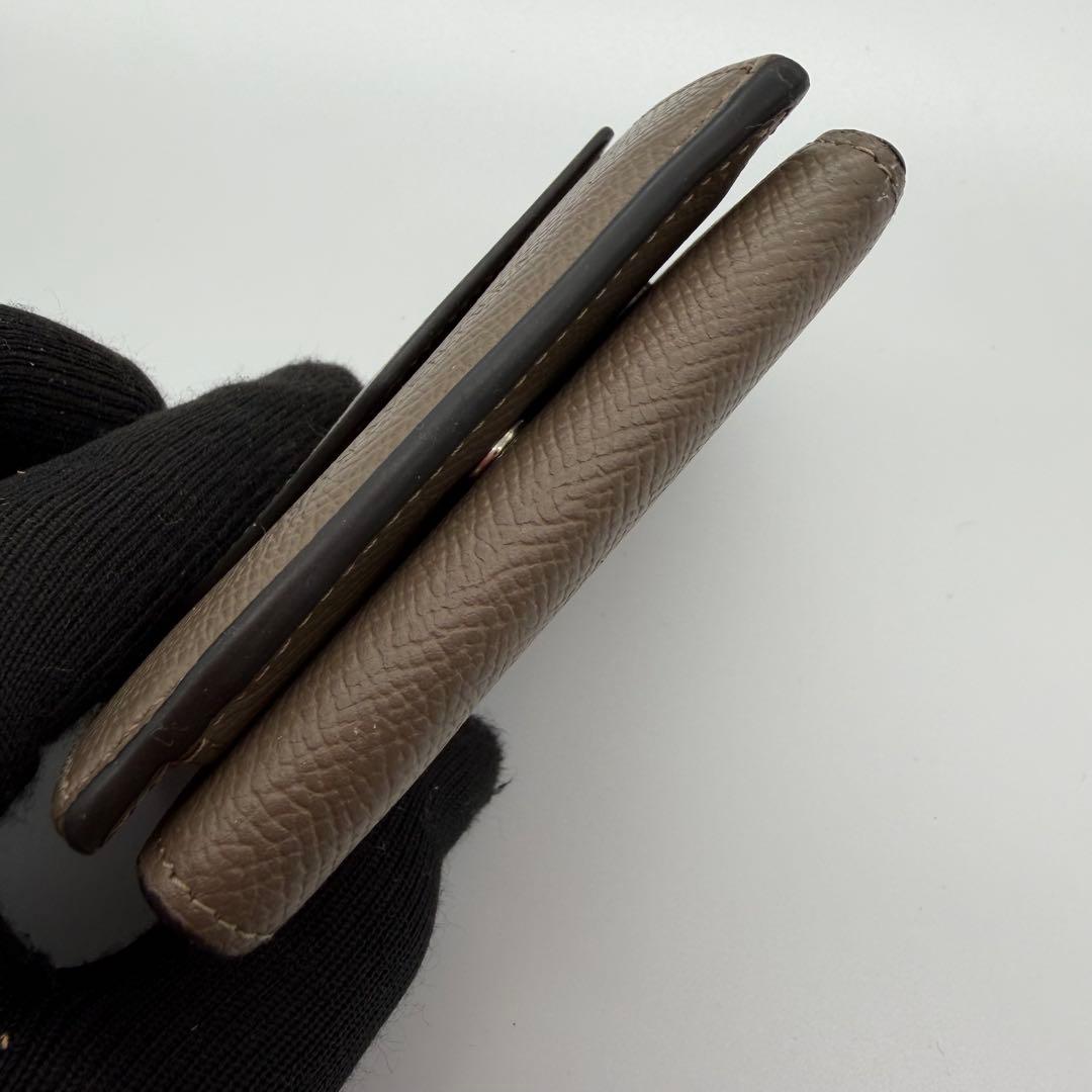 ボナベンチュラ　三つ折り財布　スモールウォレット　ノービレレザー　トープ