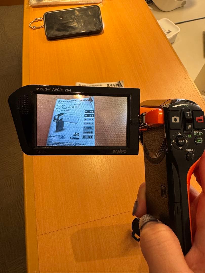 SANYO Xacti オレンジ ビデオカメラ本体