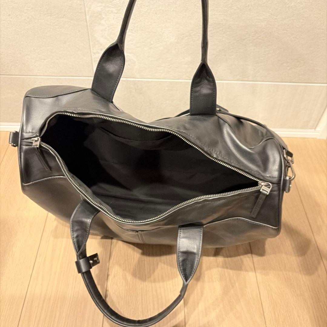 ZARA 合成皮革ボストンバッグ