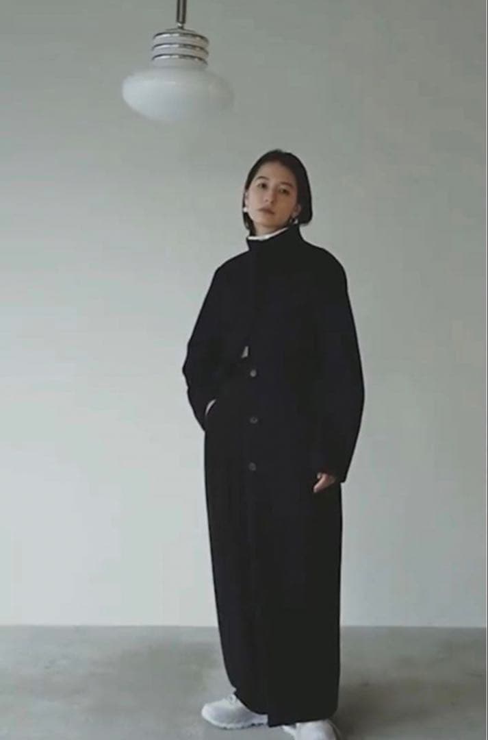 CLANE CONSTRUCTIVE LONG COAT ネイビー