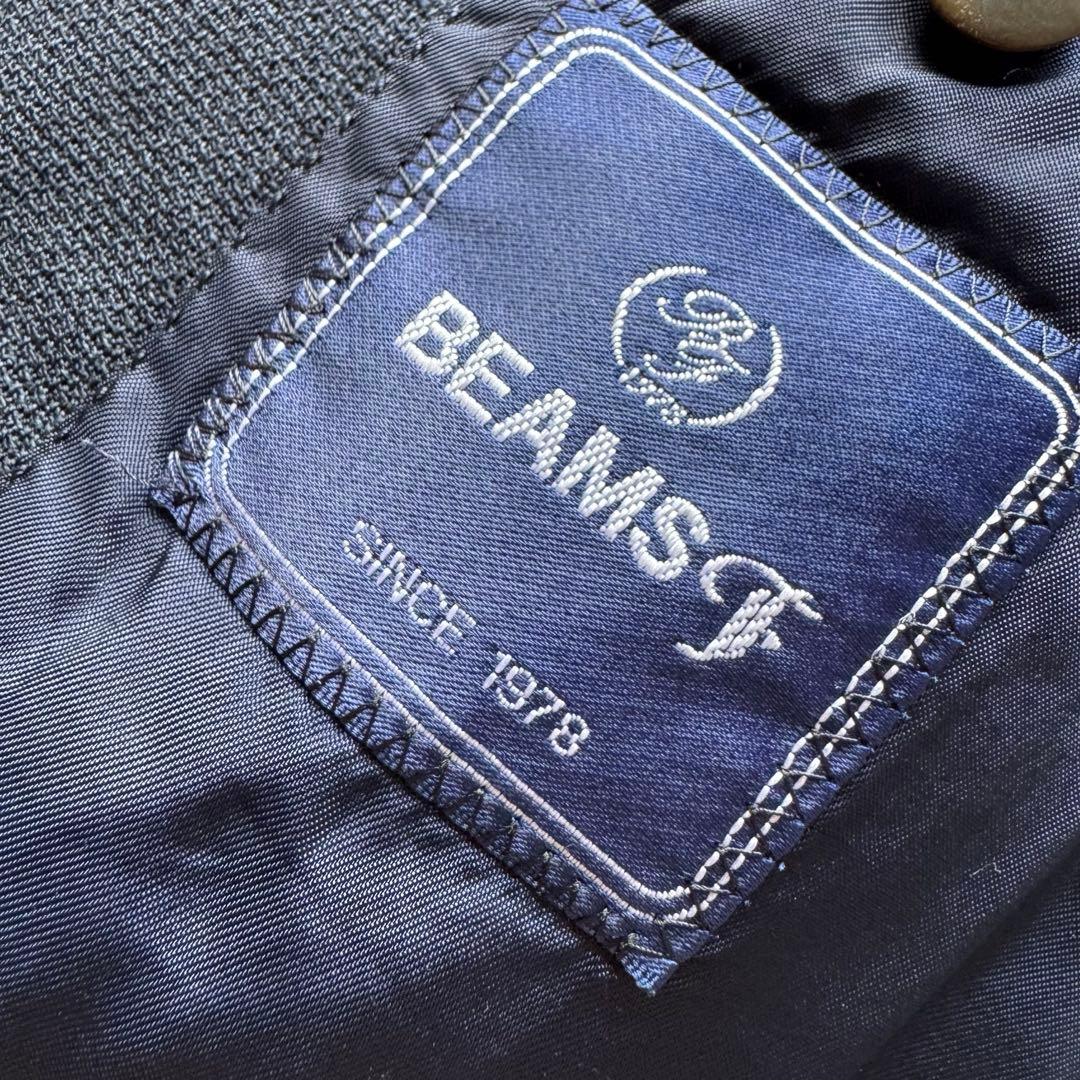 BEAMS F ブレザー　テーラードジャケット　紺ブレ　ネイビー　銀ボタン