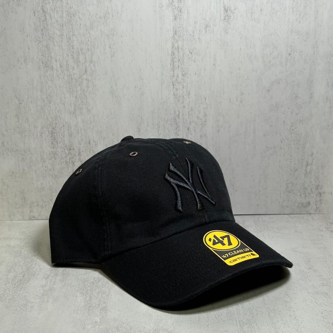 海外限定 ヤンキース 47brand× Carhart ブラック キャップ ③