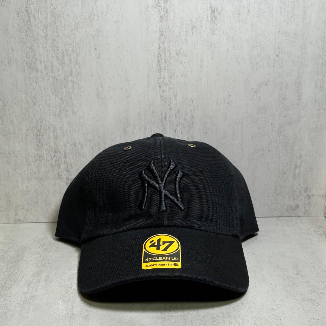 海外限定 ヤンキース 47brand× Carhart ブラック キャップ ③