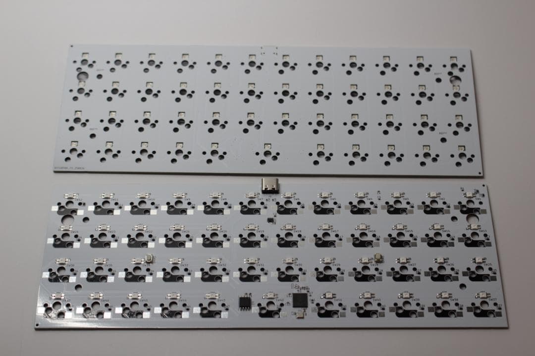 [vial対応] 40%自作キーボード lb47 (バックライトrgb付き)