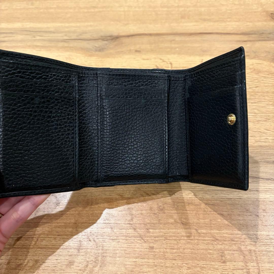 GUCCI 三つ折り財布/本革