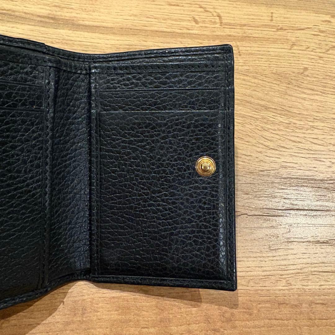 GUCCI 三つ折り財布/本革