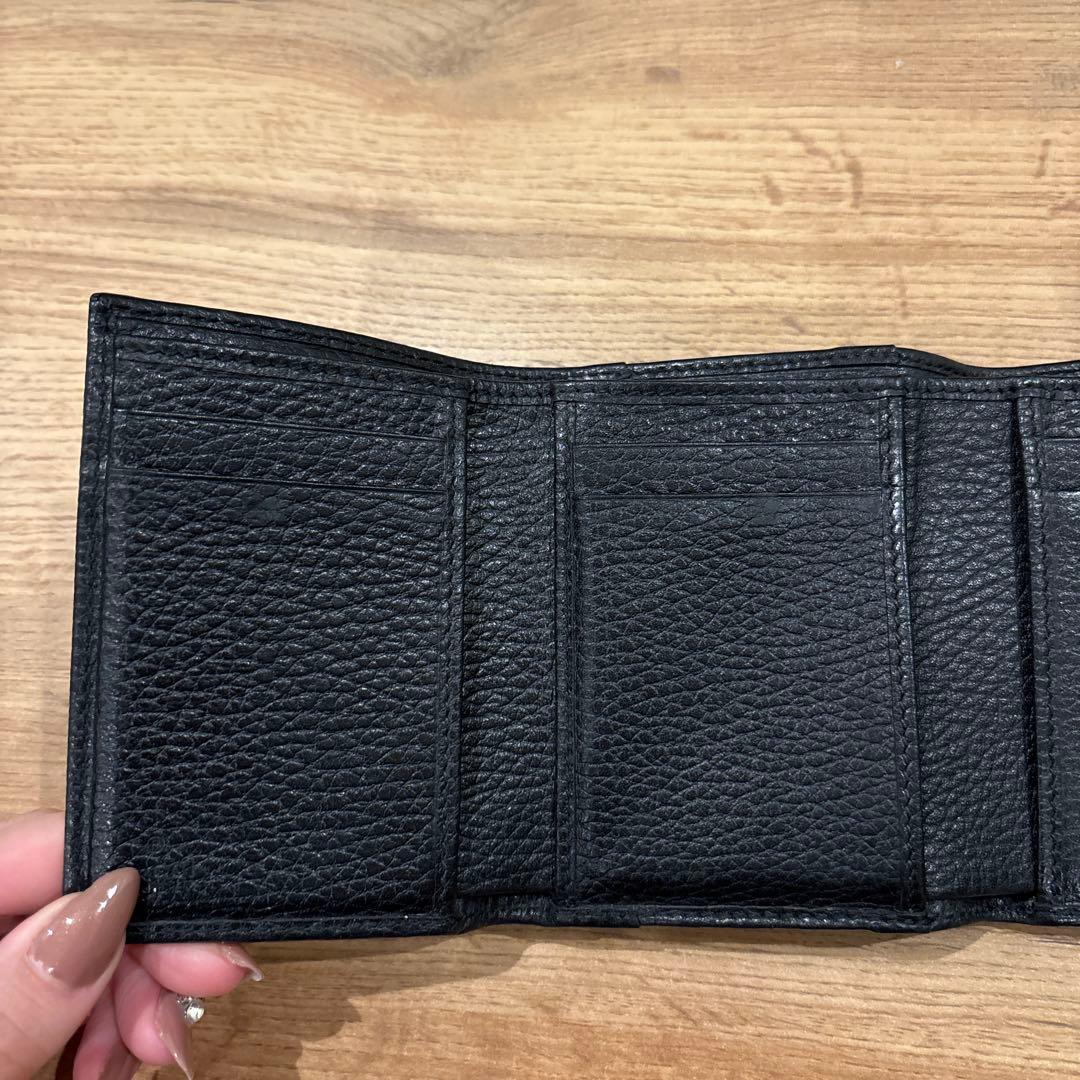 GUCCI 三つ折り財布/本革