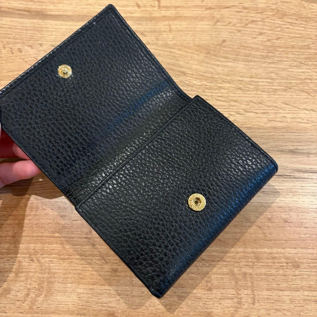 GUCCI 三つ折り財布/本革
