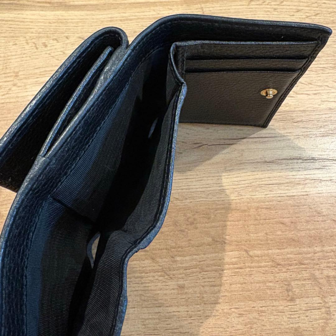 GUCCI 三つ折り財布/本革