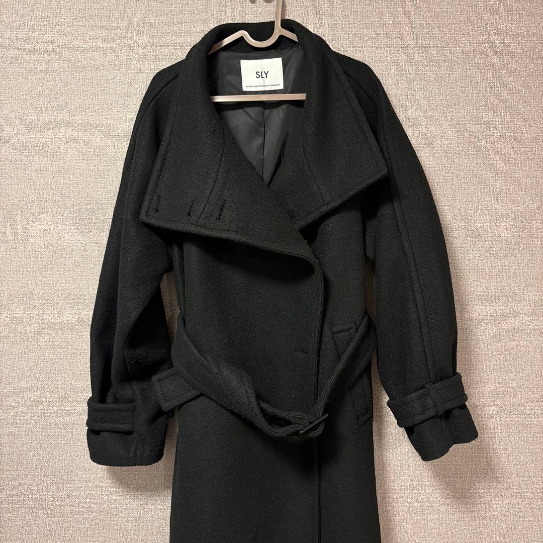 【さくらページ】SLY STAND NECK LONG COAT