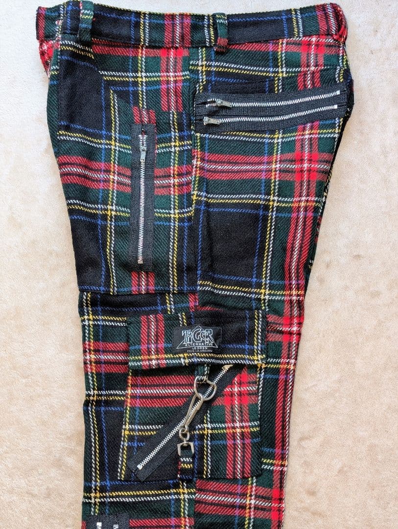 ◆3日間限定◆パンクロック タータンチェックジップTiger OF LONDON